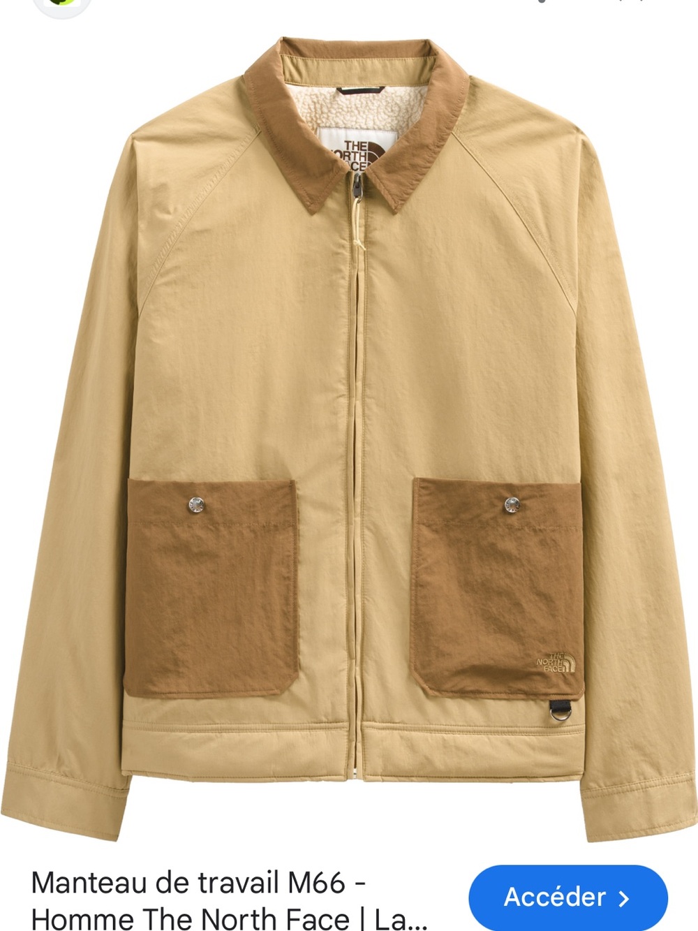 The North Face Men’s Two-Tone Tan & Brown Shirt Jacket